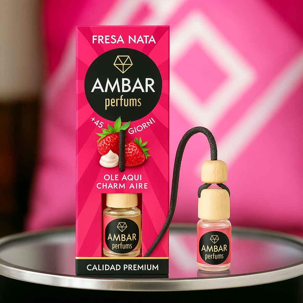 Odorizant Auto Ambar Fresa Nata – Căpșuni & Frișcă